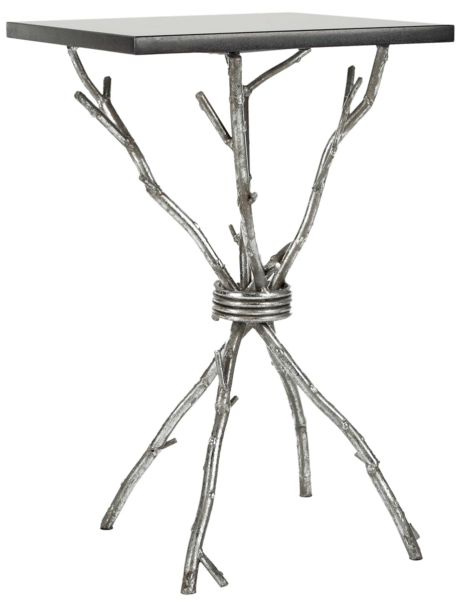 Safavieh Home Collection Alexa Black and Silver Alexa Accent Table