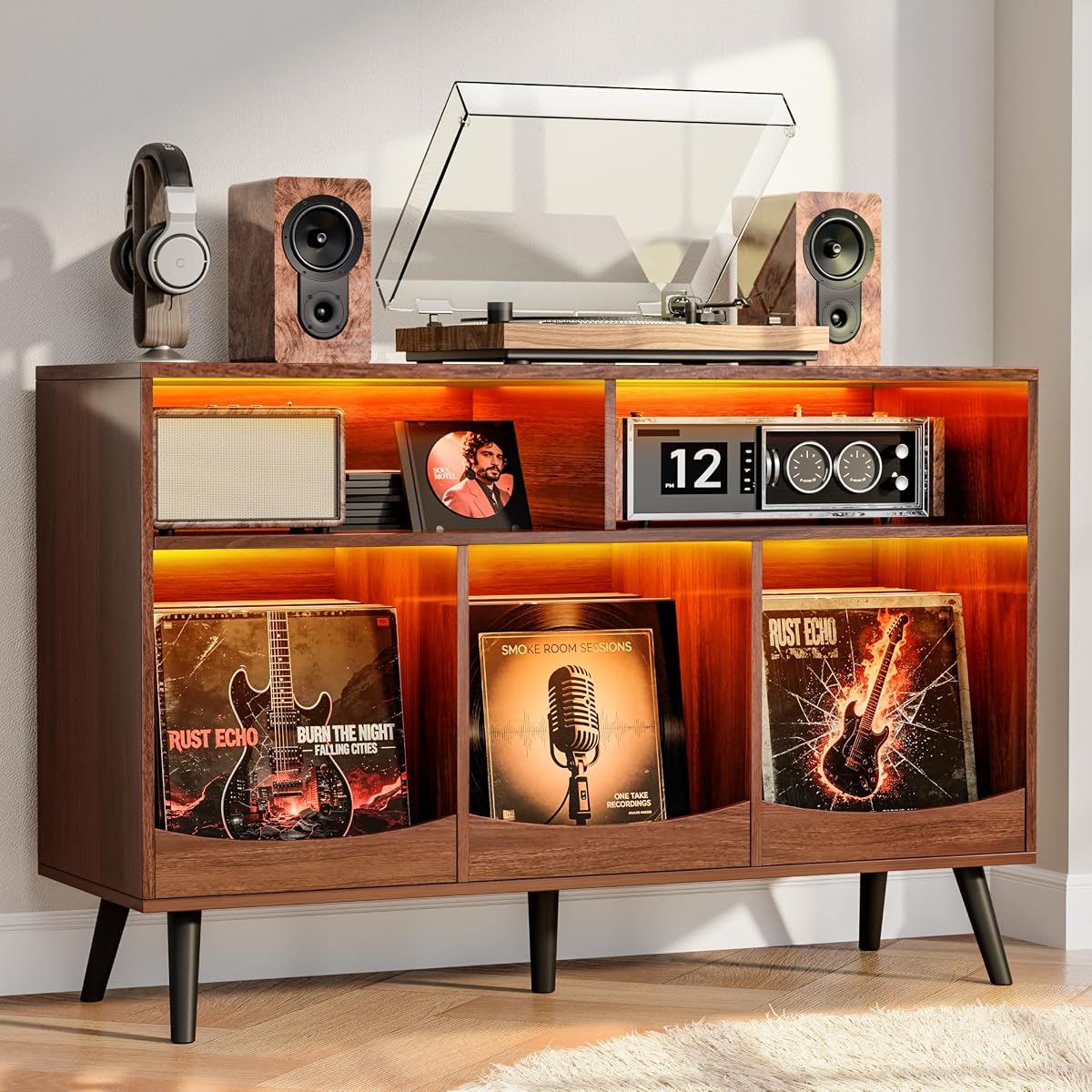 45.7" Large Record Player Stand