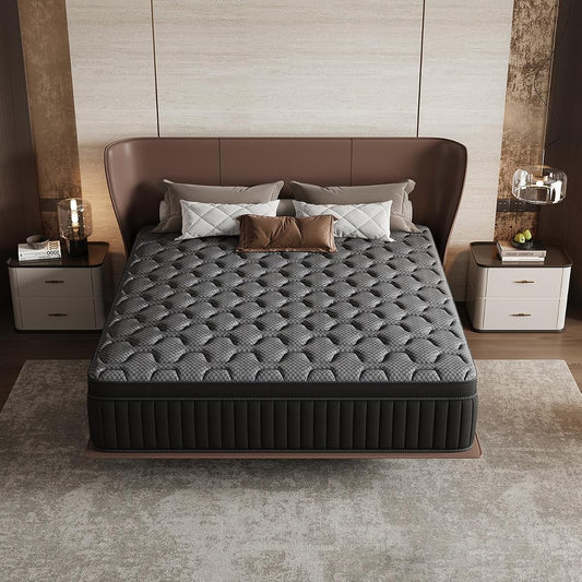 12 inch Queen Size Cooling Hybrid Mattress