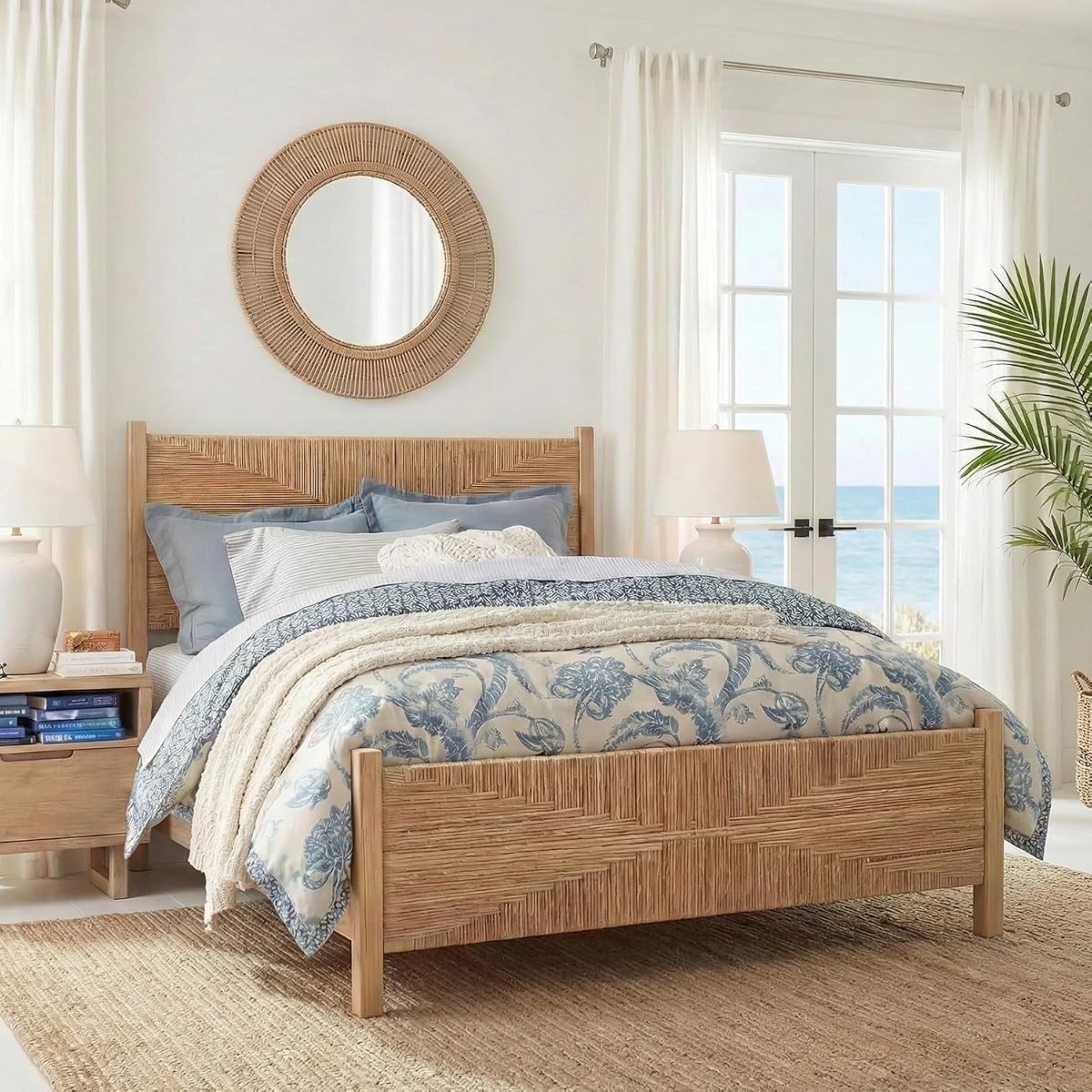 Brafab King Size Rattan Bed Frame