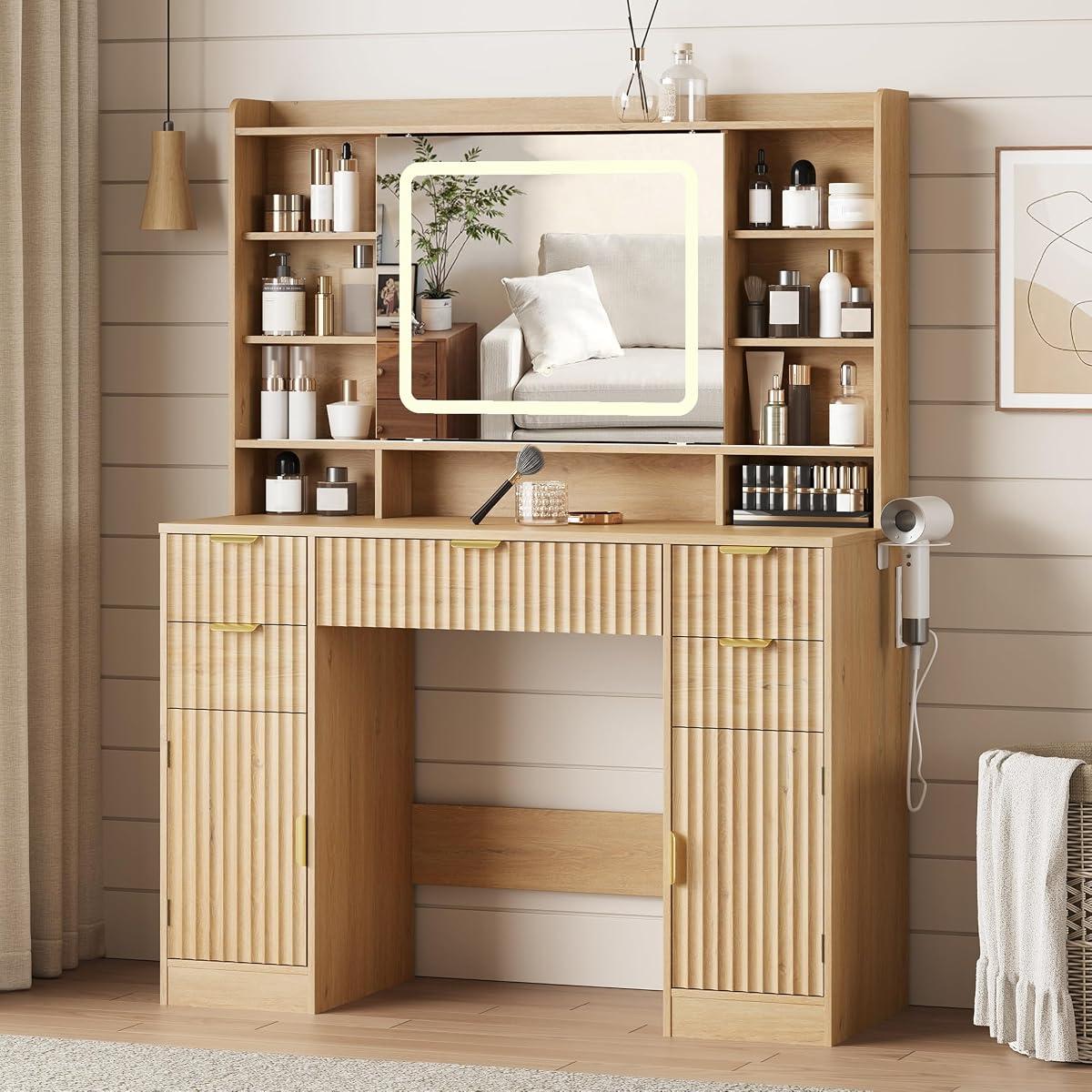 Makeup Vanity Desk with Mirror