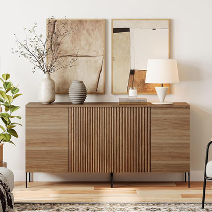 63" W Sideboard Buffet Cabinet