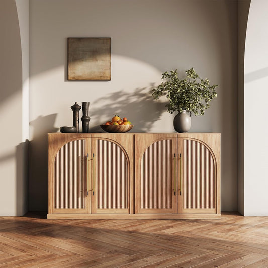 65" Kitchen Storage Cabinet with Adjustable Shelves