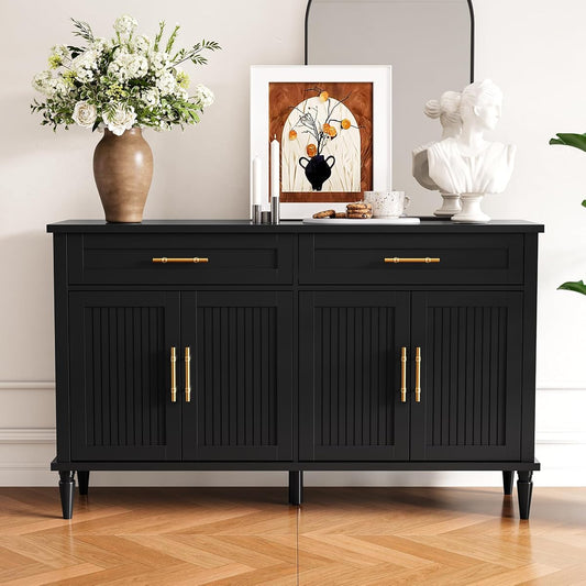 58 Inch Sideboard Buffet Cabinet with Storage
