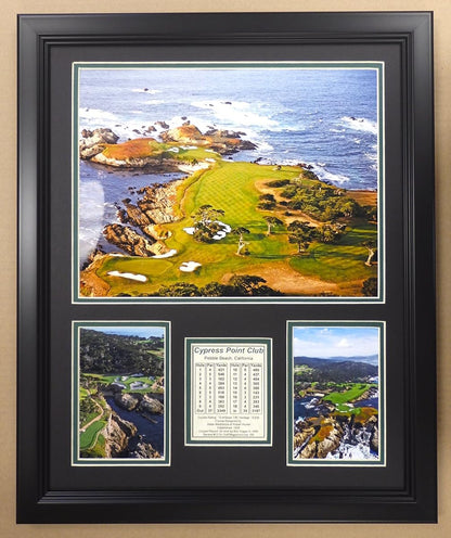 PGA Cypress Point Golf Course Double Matted Photo Frame, 18" x 22"