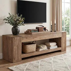 63" Solid Wood TV Stand for TVs up to 75", Farmhouse TV Console, view 2