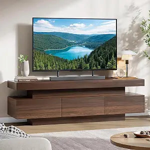 60" TV Stand for 65 Inch TV with Storage Drawer & Open Shelves, view 2
