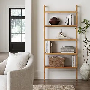 Nathan James Beacon Bohemian 5 Tier Bookshelf, Wall Mounted Bookcase, view 2