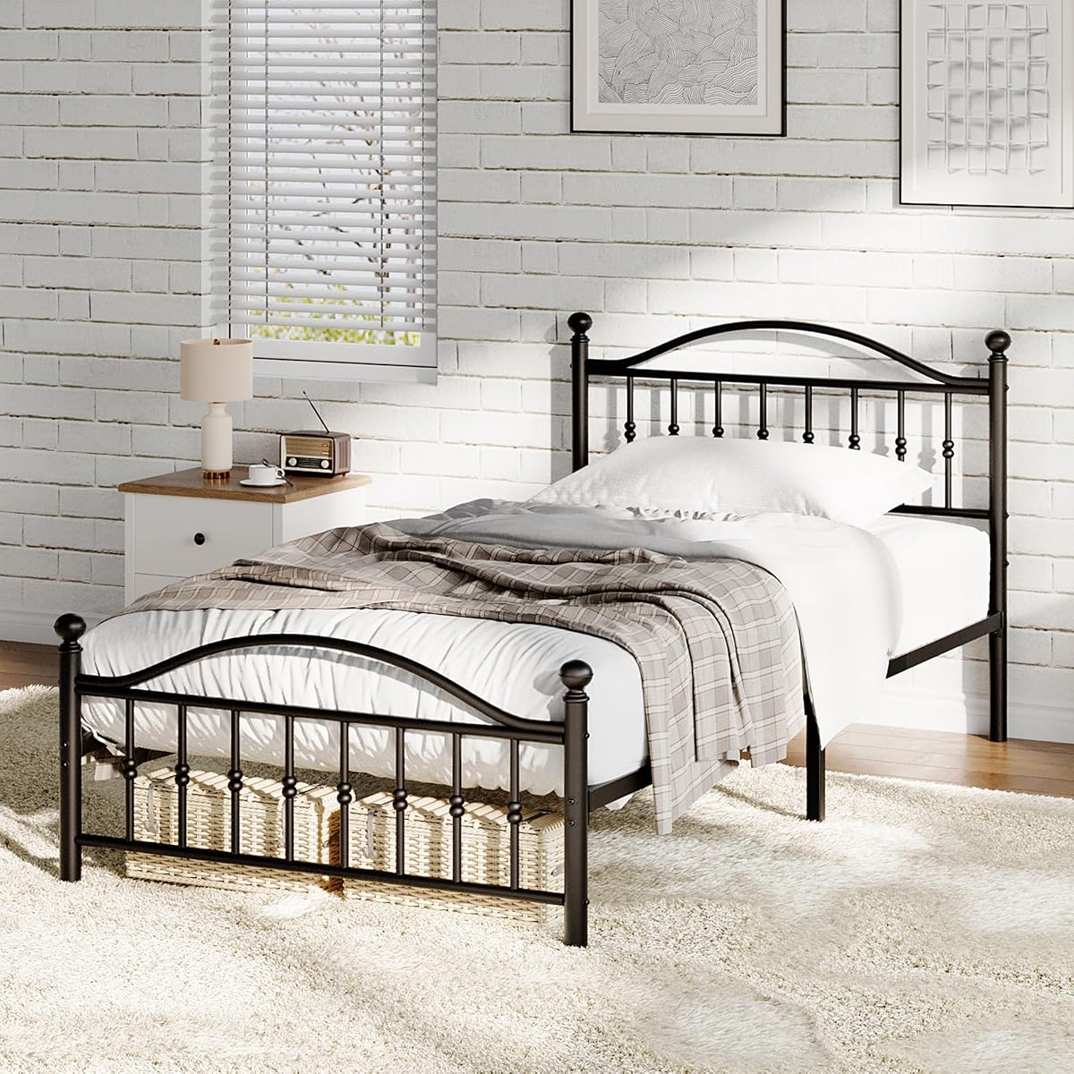 Metal Platform Twin Size Bed Frames