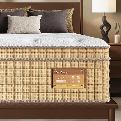 Firm Full Mattress 13 inch, Deep Sleep Hybrid Mattresses in a Box