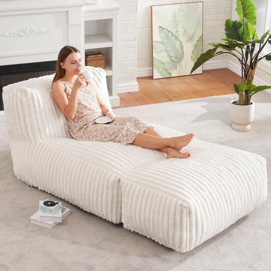 Large Bean Bag Chairs Sofa for Adults Giant BeanBag Couch Lounger