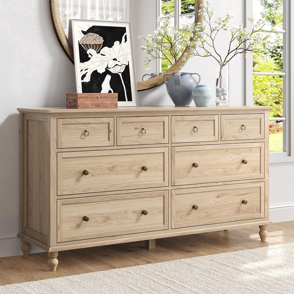 65inch Large Long Drawer Dresser w/Deep Drawers