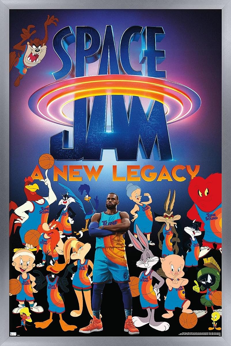 Space Jam: A New Legacy - Team Wall Poster, 22.375" x 34", Silver Framed Version