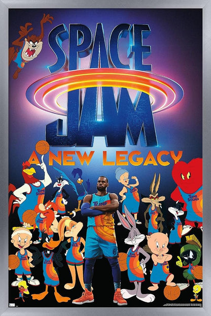 Space Jam: A New Legacy - Team Wall Poster, 22.375" x 34", Silver Framed Version