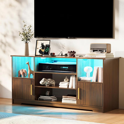Fluted TV Stand with for 55 inch
