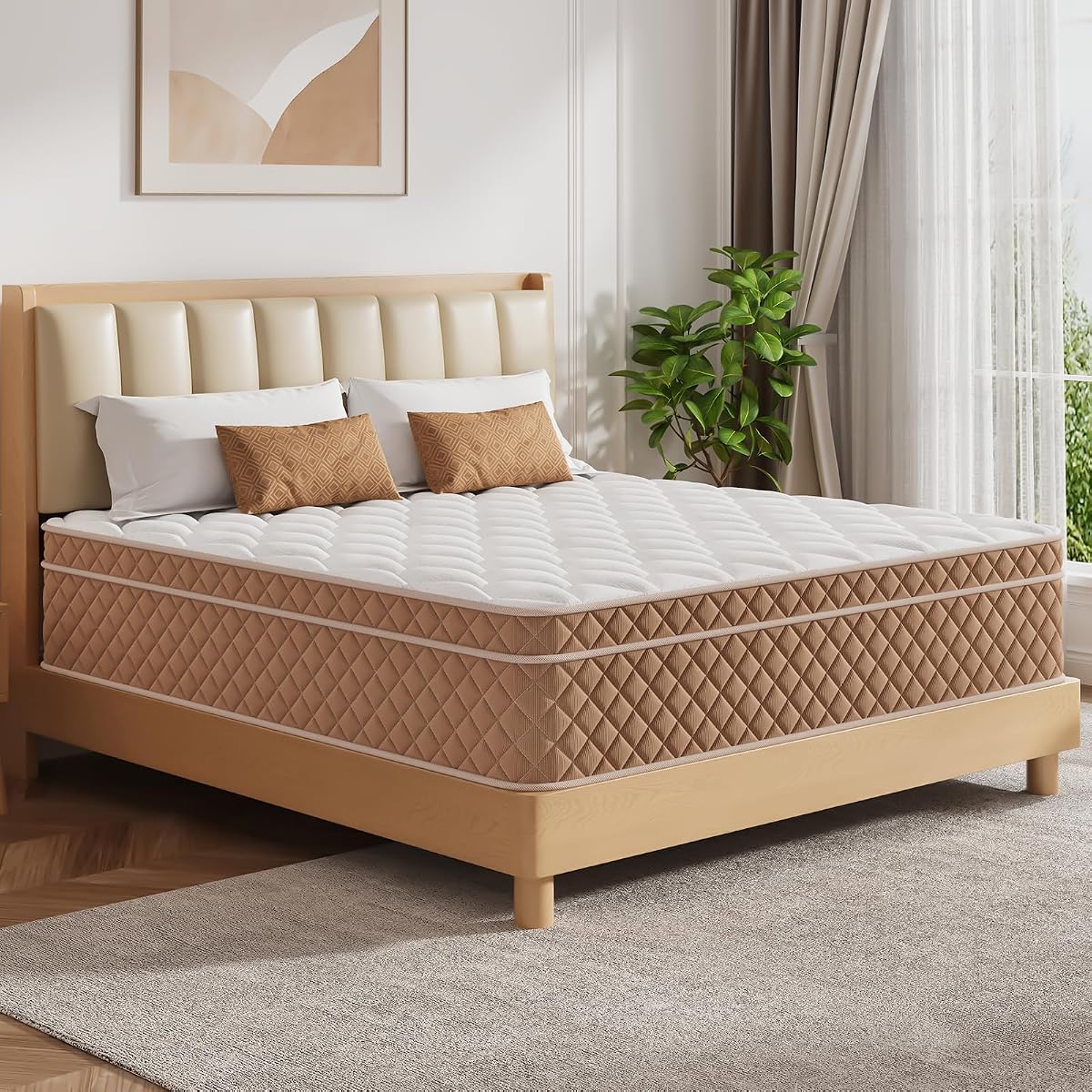 Twin Mattress, Memory Foam Mattress for Cool Sleep & Pressure Relief