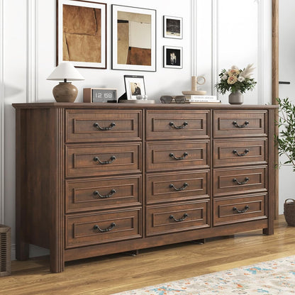 Farmhouse 12 Drawer Dresser for Bedroom