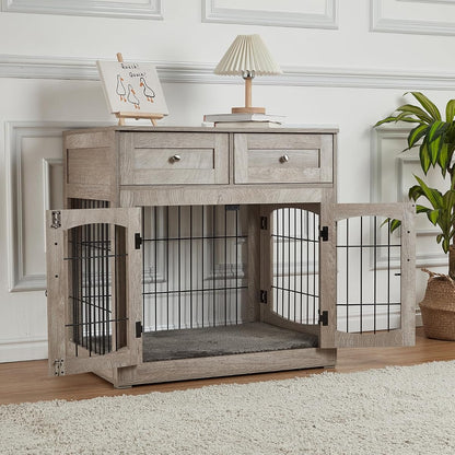 40'' Wooden Dog Crate Furniture