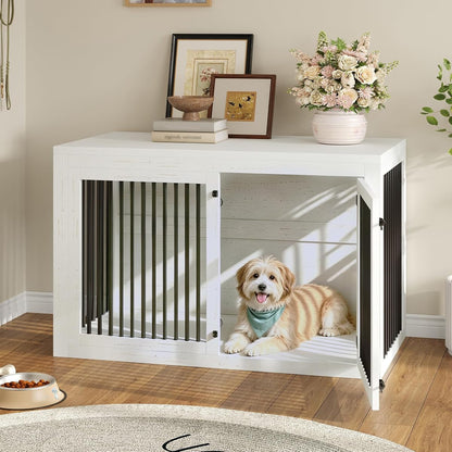 Dog Crate Furniture for Medium/Large Dogs with Storage and Divider
