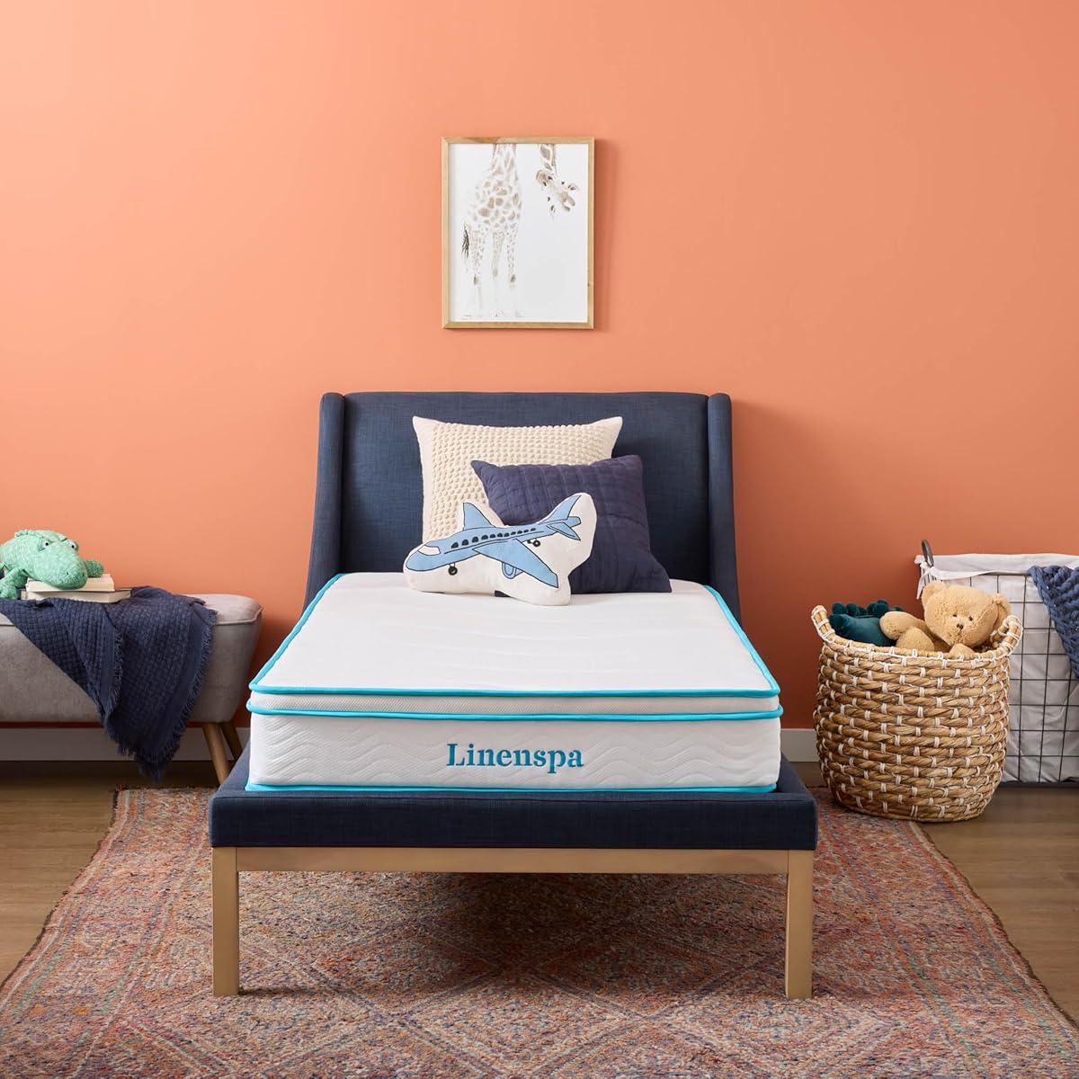 8 Inch Memory Foam Hybrid Mattress - Medium Firm - Bed in a Box - Breathable, Cooling, Supportive Comfort - Twin Size for Guest or Kids Room