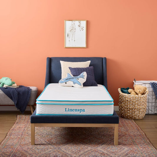 8 Inch Memory Foam Hybrid Mattress - Medium Firm - Bed in a Box - Breathable, Cooling, Supportive Comfort - Twin Size for Guest or Kids Room