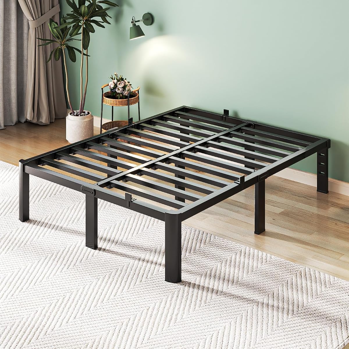 Queen Bed Frame Heavy Duty Steel Platform