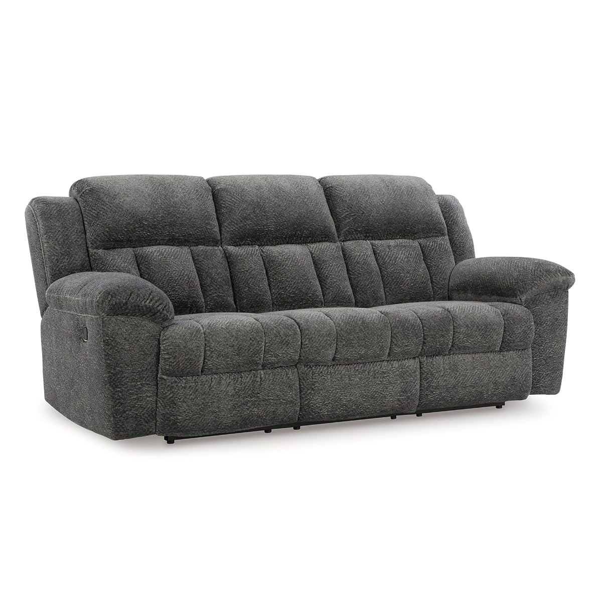 Signature Design by Ashley Frohn Contemporary Manual Reclining Sofa, Gray