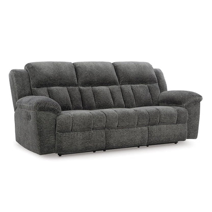 Signature Design by Ashley Frohn Contemporary Manual Reclining Sofa, Gray