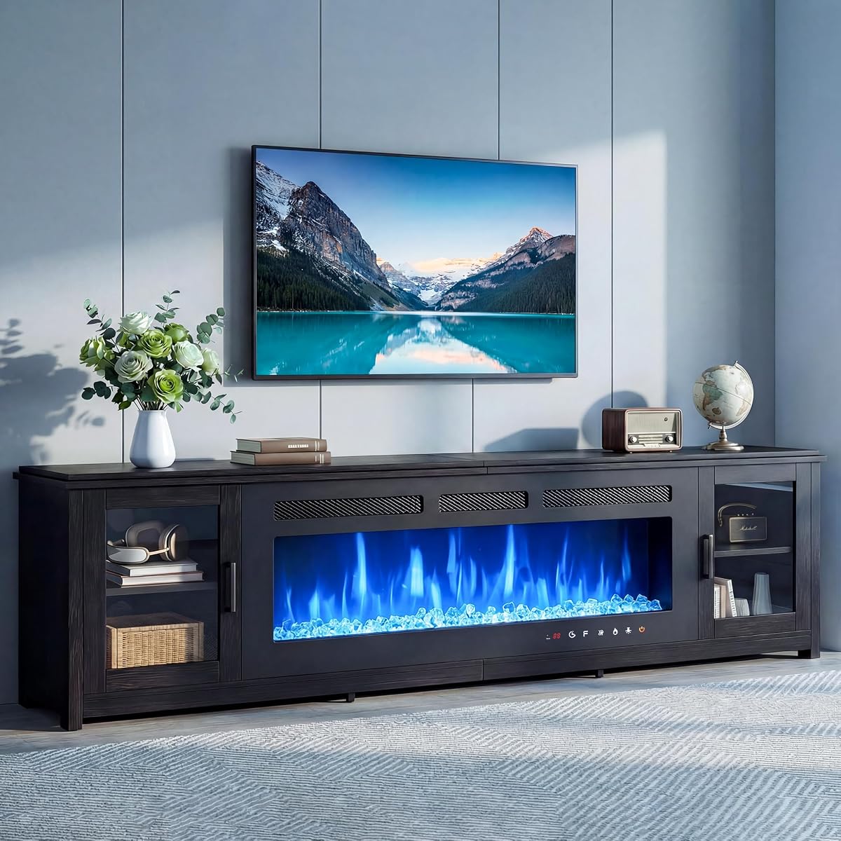 90" Fireplace TV Stand