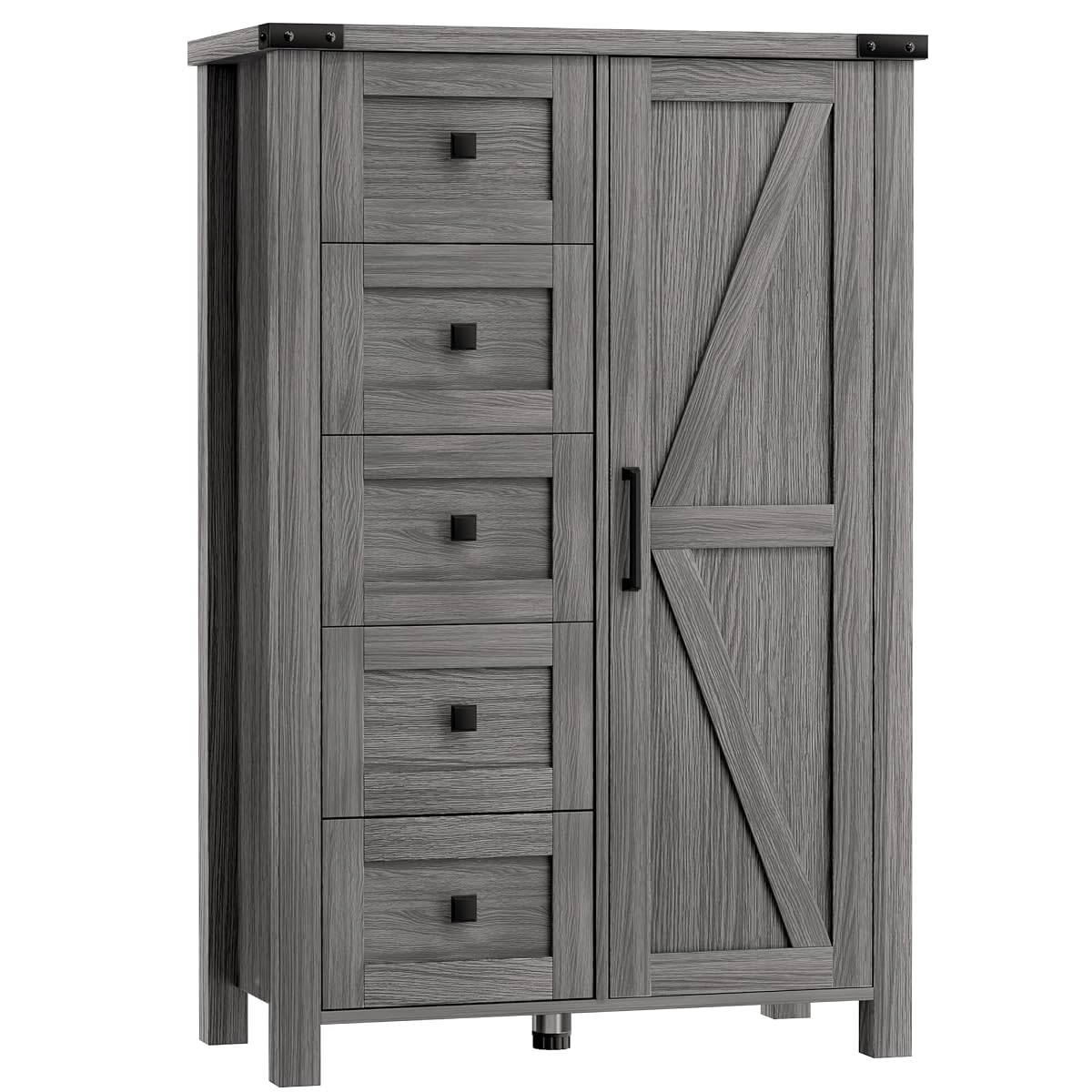 Farmhouse Dresser Storage Cabinet Chest of Drawer for Bedroom