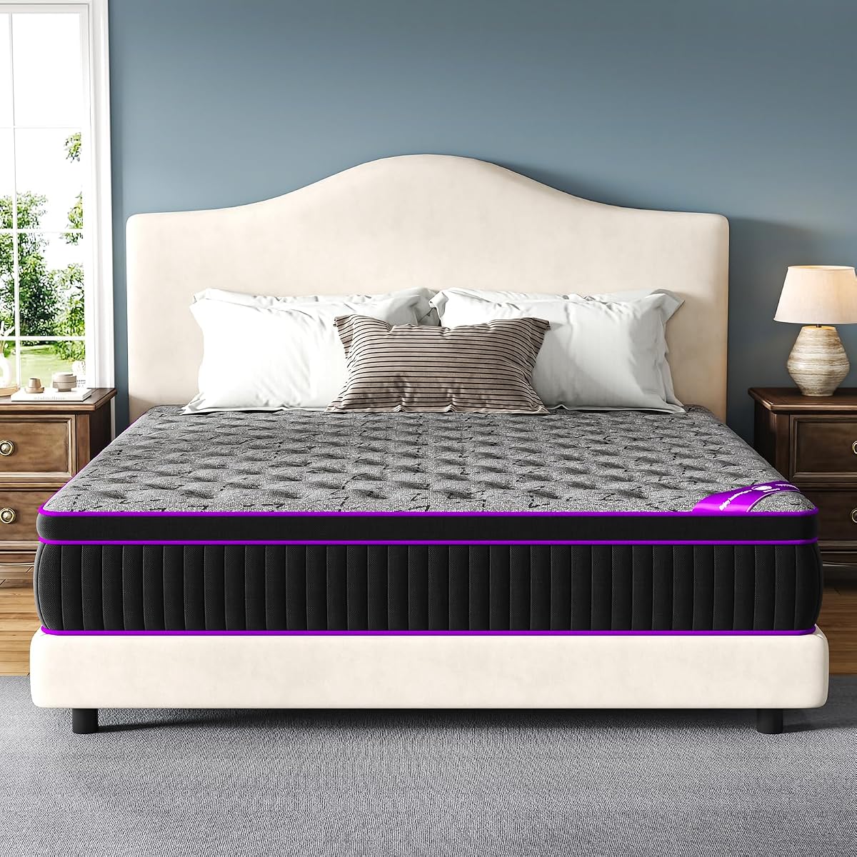 Full Size Mattress 14 Inch, Hybrid Gel Memory Foam & Pocket Springs