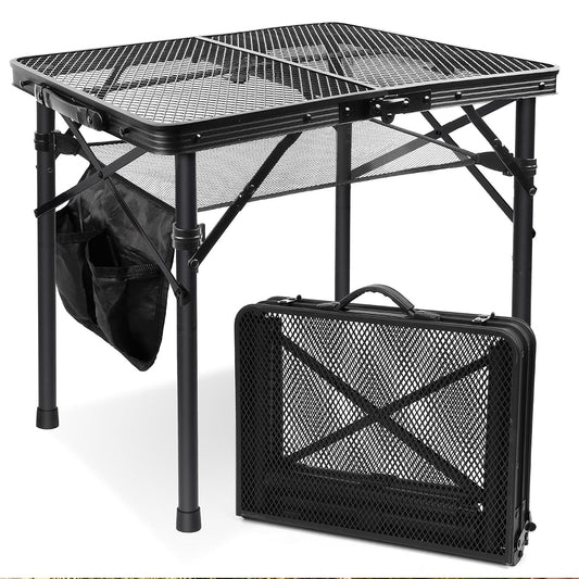 Folding Picnic Table for Grill Outdoor Camping Table with Portable Mesh Bag, Compact & Foldable for Easy Storage - Great for Picnic, Garden, Patio, Dining, BBQ, Party, Market 2Ft