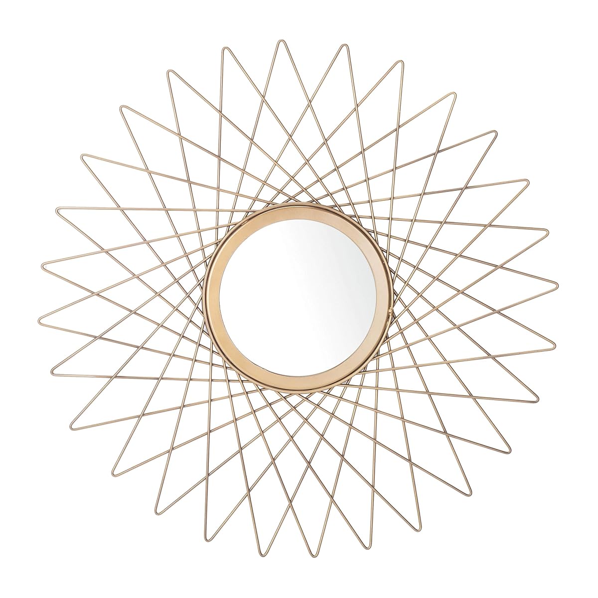 SAFAVIEH Home Bilsons Gold Sunburst Round 23-inch Decorative Accent Mirror