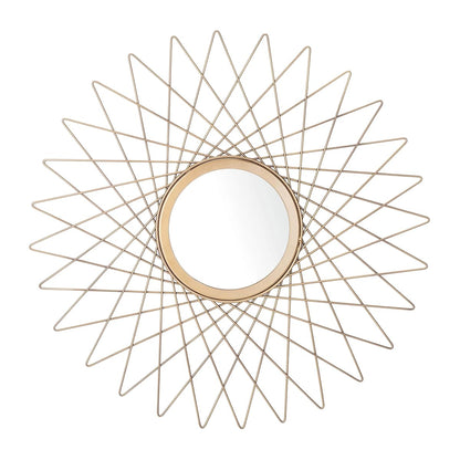 SAFAVIEH Home Bilsons Gold Sunburst Round 23-inch Decorative Accent Mirror