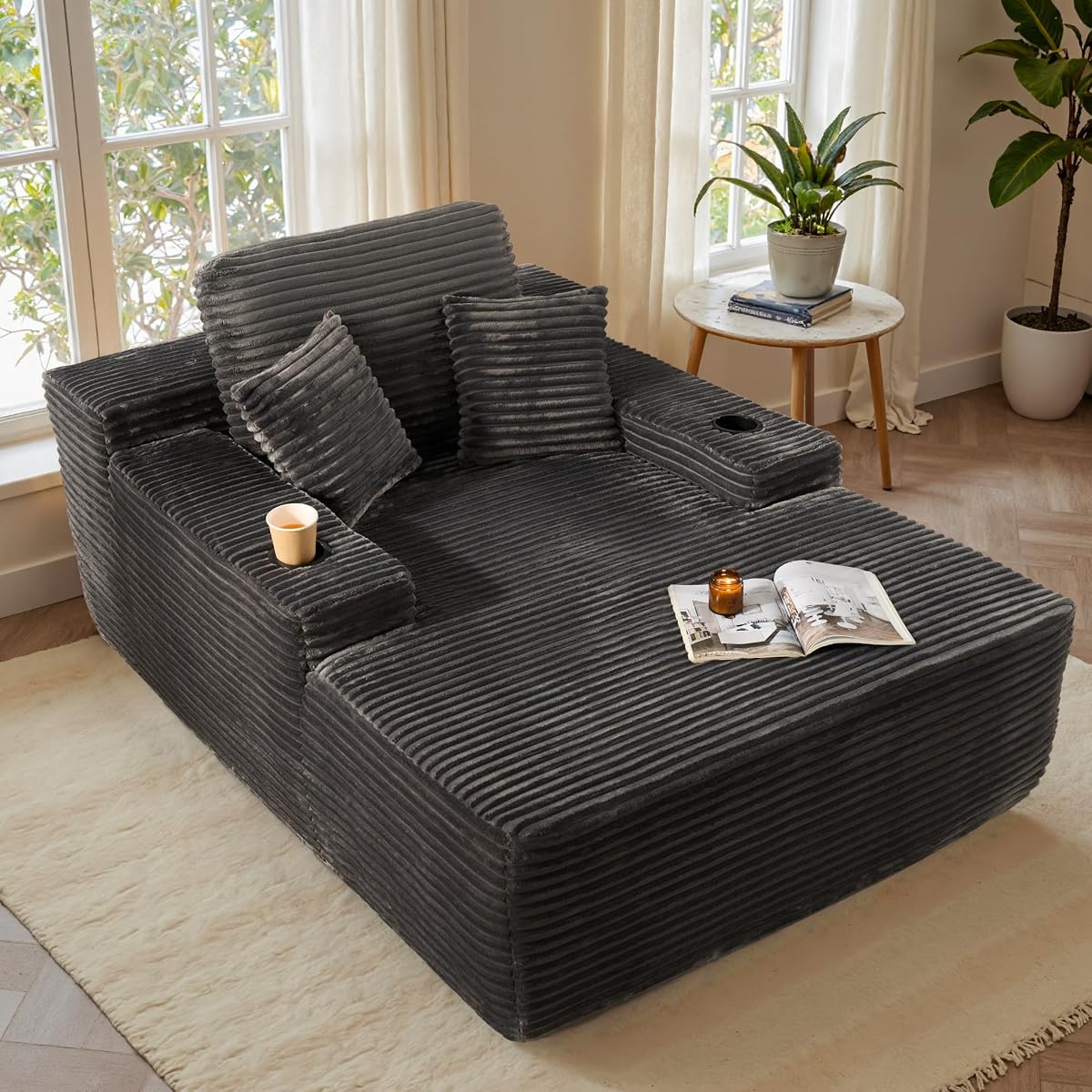 67'' Chaise Lounge Chair Indoor