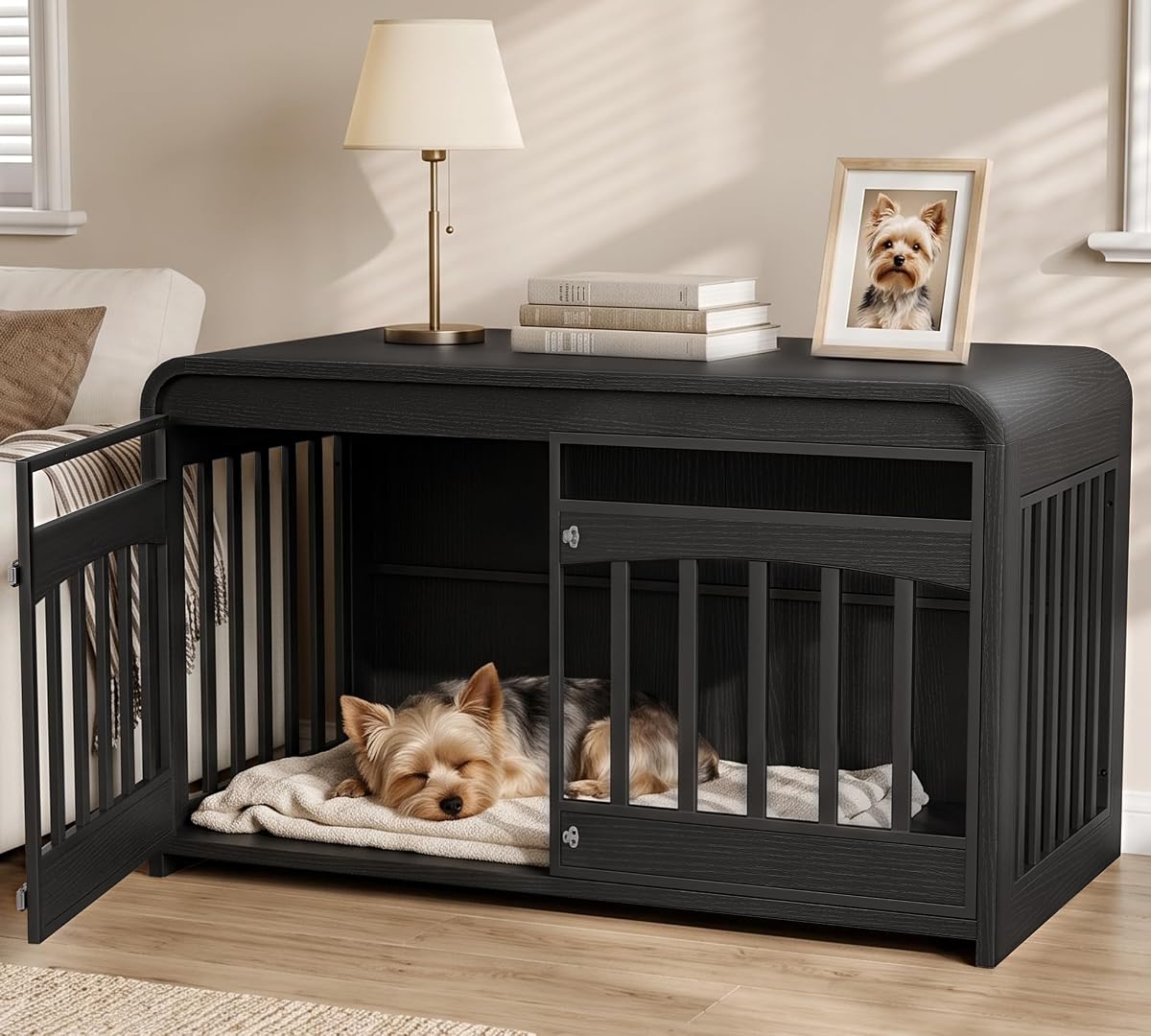 Dog Crate Furniture, 39'' Dog Kennel Indoor for Small/Medium Dogs