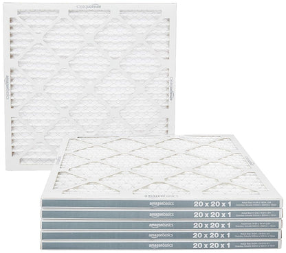 20x20x1 Air Filter 6-Pack, MERV 11 AC Furnace Filters, Dust, Pet