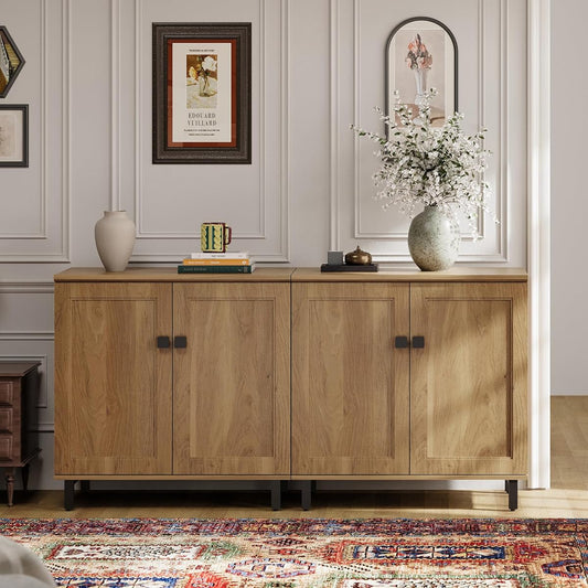 Buffet Sideboard Cabinet Farmhouse Modern 2 in 1 Storage Cabinet
