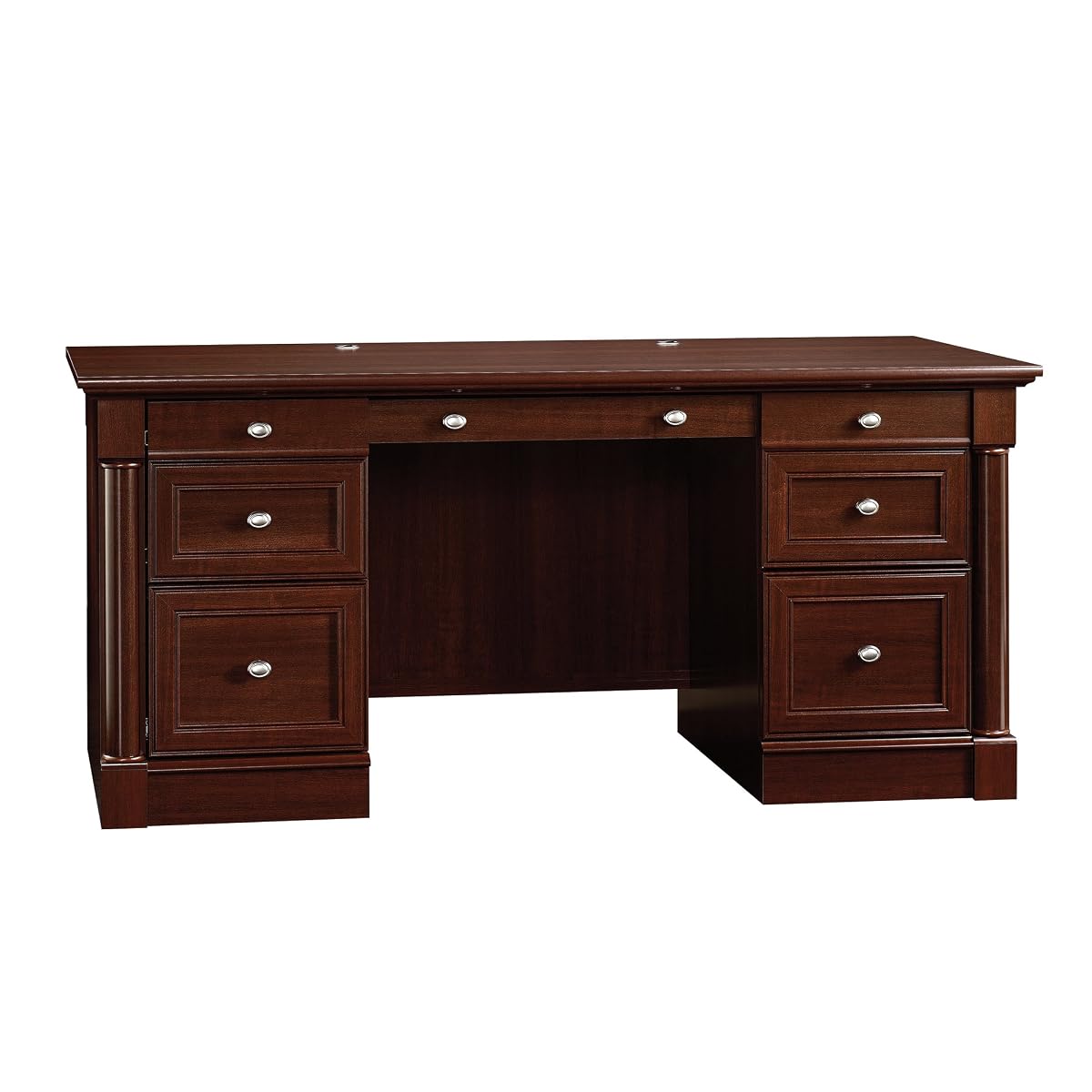Palladia Office Desk with Drawers, Executive Desk with File Cabinet Storage