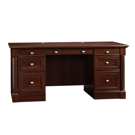 Palladia Office Desk with Drawers, Executive Desk with File Cabinet Storage