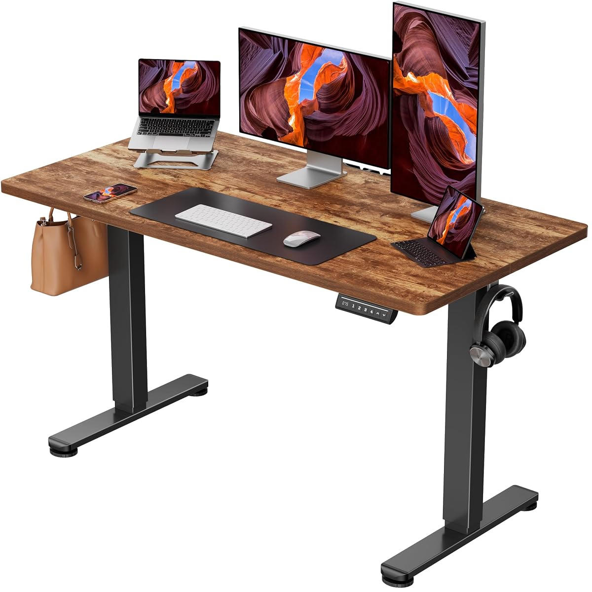 Height Adjustable Electric Standing Desk, 48 x 24 Inches Sit Stand up Desk