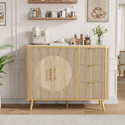 47.3" Modern Buffet Cabinet with Storage