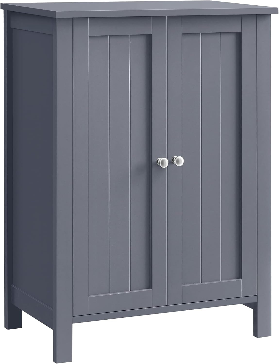 Bathroom Floor Storage Cabinet, Freestanding Bathroom Storage Unit with 2 Adjustable Shelves, 11.8 X 23.6 X 31.5 Inches, Slate Gray UBCB60GY