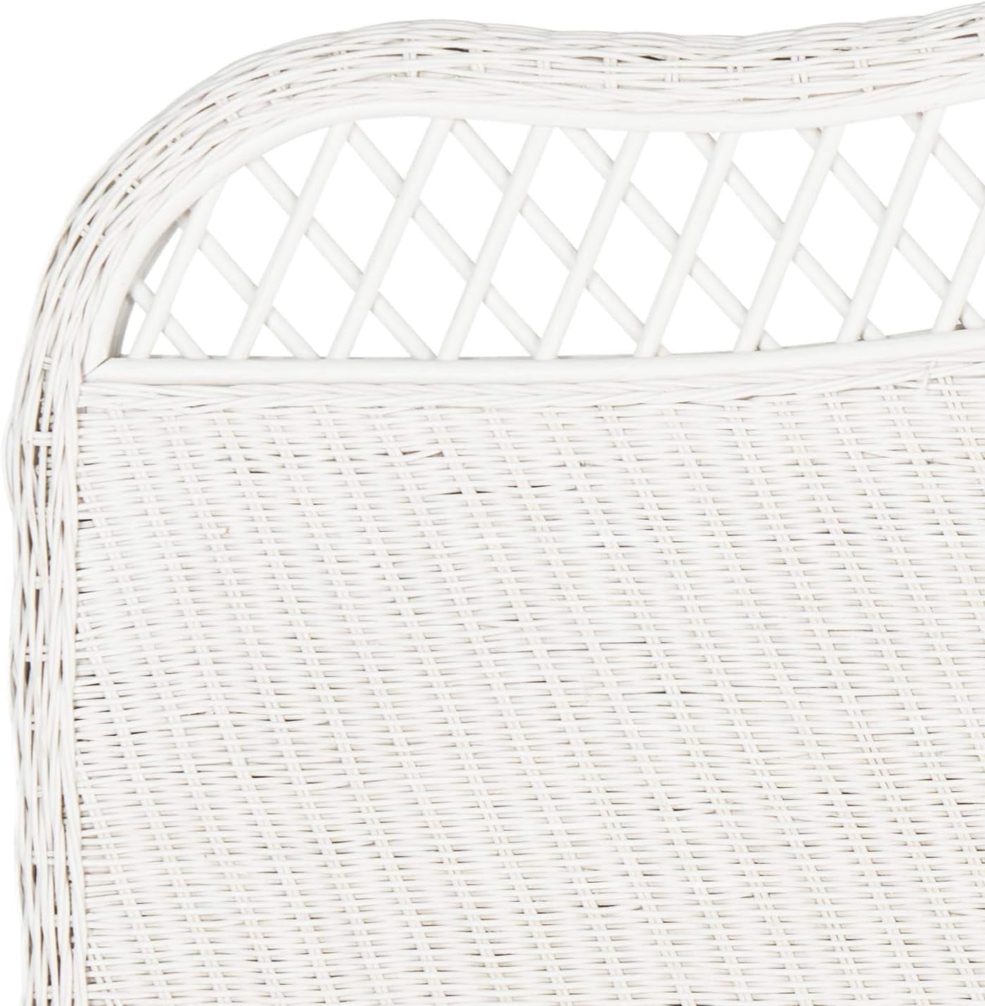 Home Collection Sephina White Rattan Headboard (Queen)
