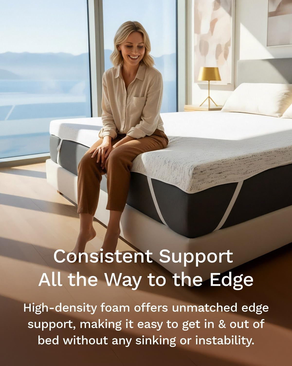 3 Inch Memory Foam Mattress Topper King - Select High Density - (Gel-Infused and Ventilated) Mattress Pad with Soft Removable Bamboo-Rayon Cover