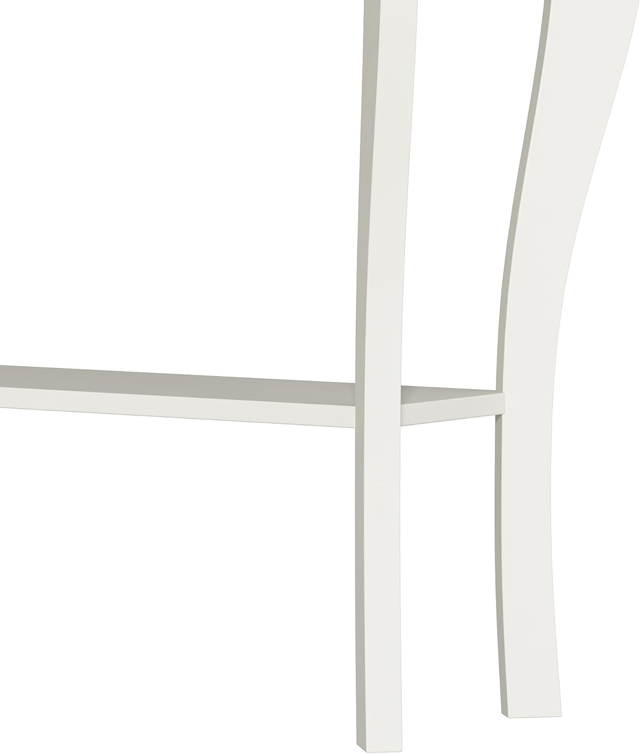 Narrow Farmhouse Console Table, Chic Accent Sofa Table, Entryway Table, Soft White