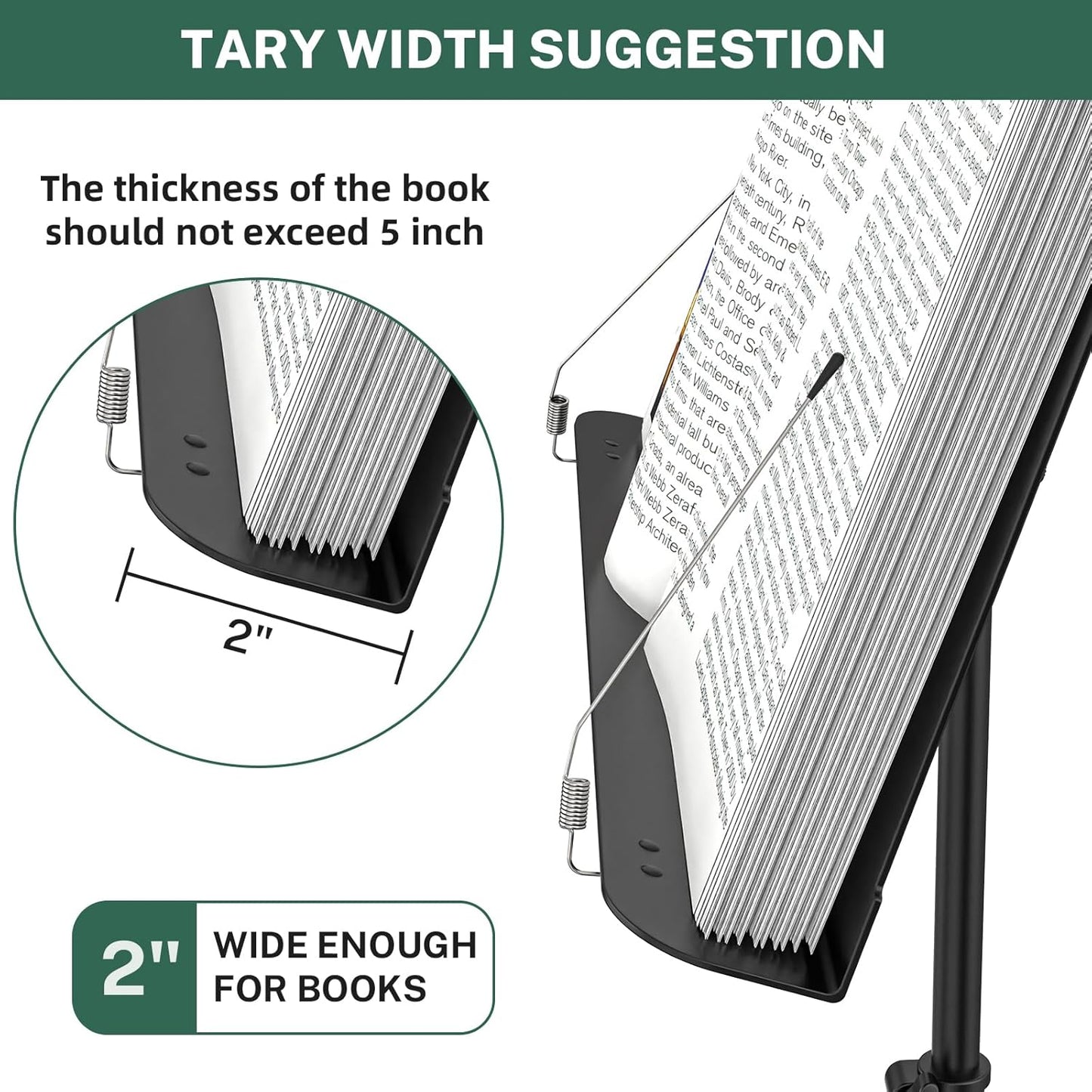 Sheet Music Stand - Full Metal with Carrying Bag, Phone Holder, Sheet Music Folder and Clip, 5 in 1 Desktop Book Stand - Black