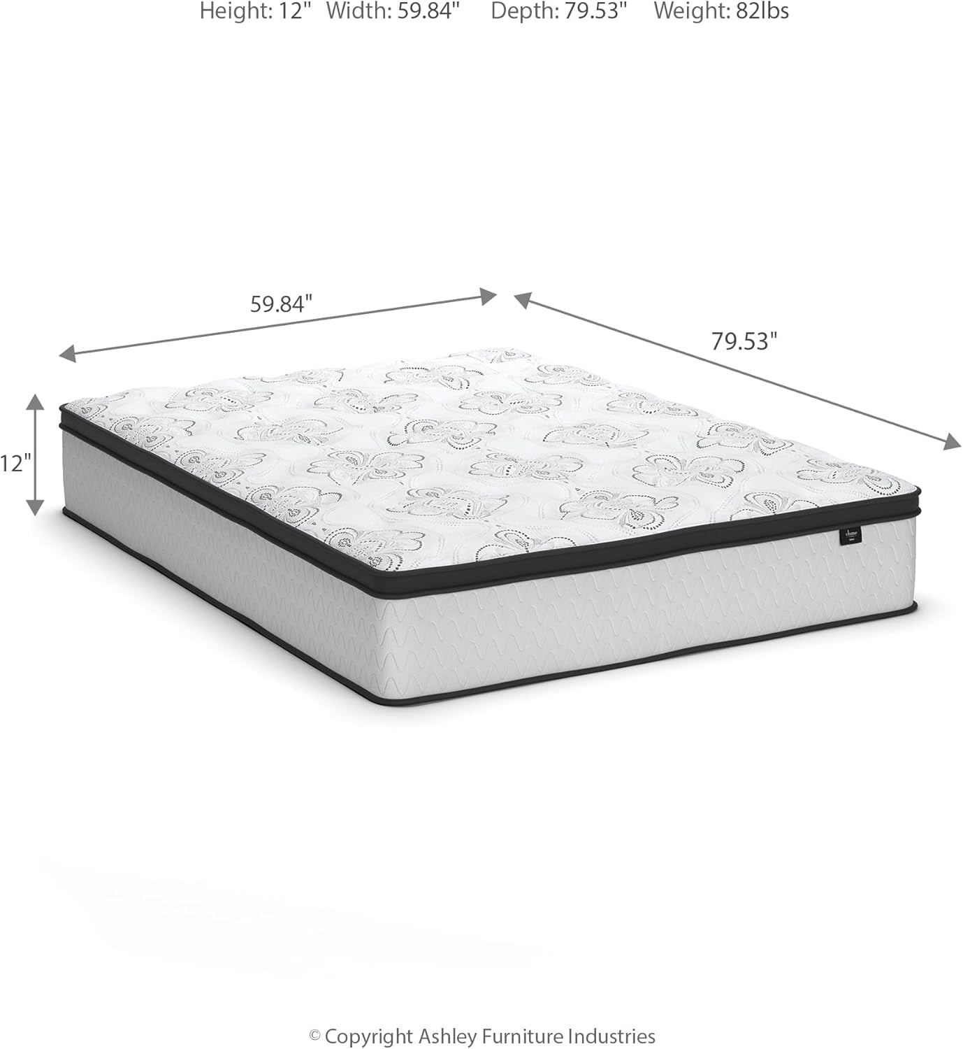 Queen Size Chime 12 Inch Medium Firm Hybrid Mattress with Cooling Gel Memory Foam for Pressure Relief, Fiberglass Free, Mattress in a Box