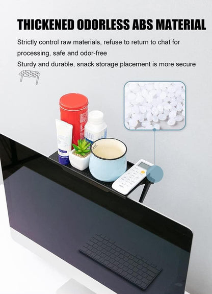 2 Park TV Top Shelf Apple Tv Mount Monitor Shelf Screen Storage Shelf Floating Tv Stand Router Shelf Adjustable Mount for Media Box, Game Console, Router TV, Camera Frames Remote 11.8 X 4.7 Inch