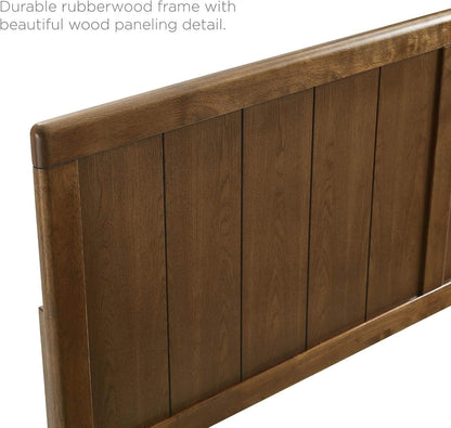 MOD-6218-WAL Robbie Queen Wood Headboard, Walnut